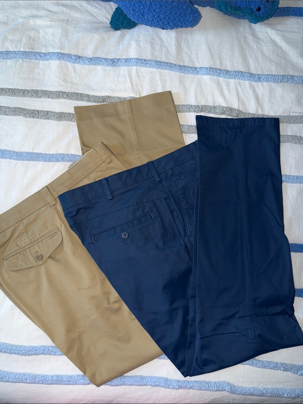 Izod Men's Chinos in Navy and Khaki